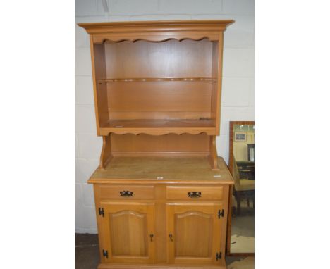 MODERN LIGHT OAK DRESSER CABINET, 98CM WIDE