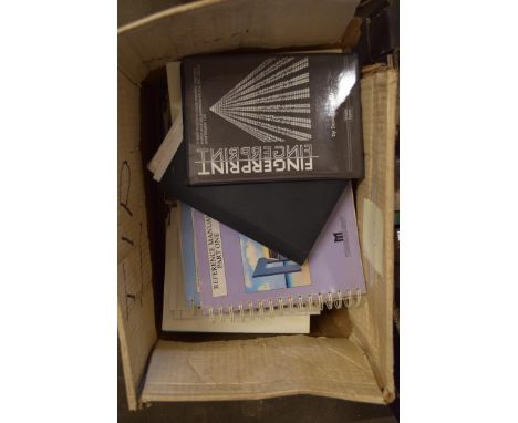 BOX OF VARIOUS VINTAGE COMPUTER INSTRUCTION BOOKS TO INCLUDE DAVID ATHERTON MASTER OPERATING SYSTEM, ROBIN BURTON MASTER, A B