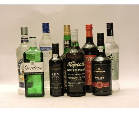 Assorted to include: Niepoort, White Port, one bottle; Fletchers Fine Ruby Port, one bottle; Fortnum & Mason LBV Port, 2012, 