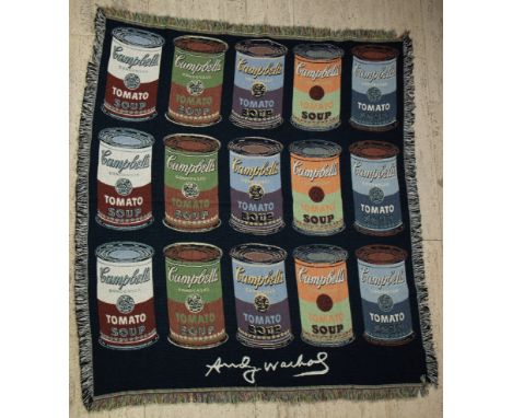 Andy WARHOL (1928-1987)Tapestry Campbells.Tapijt Campbells127 x 143 cm