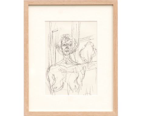 ALBERTO GIACOMETTI, 'Annette', original lithograph, 1964, limited edition of 2000, printed by Mourlot, 25cm x 27.5cm, framed 