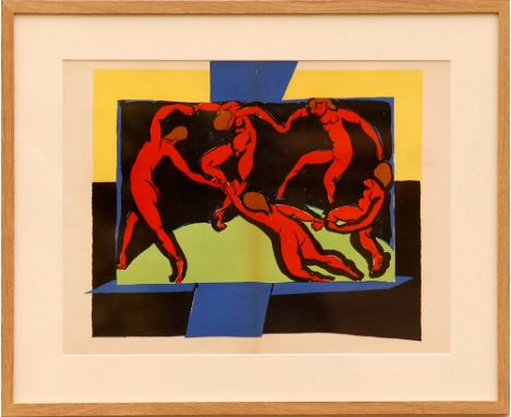 HENRI MATISSE, 'The Dance', lithograph, 1938, printed by Mourlot, 34cm x 45cm, framed and glazed.