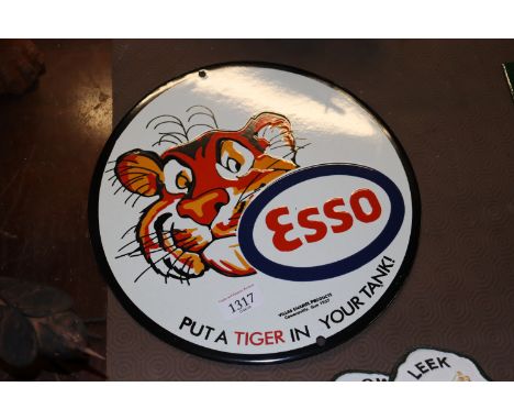 A reproduction enamel sign for Esso (254)