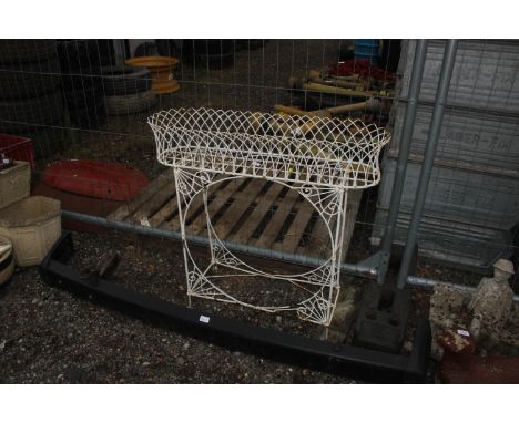 A wirework planter