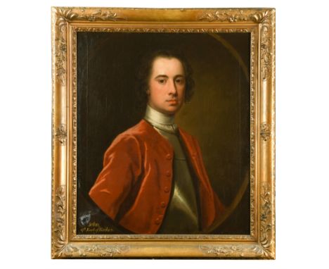 oil on canvas, in a painted feigned oval (Dimensions: 71 x 62 cm)(71 x 62 cm)Footnote: Provenance: By descent from the sitter