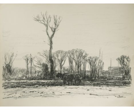 one dated within the print "Harry Becker '14" lithographs (3) (Dimensions: 46 x 58.5 cm)(46 x 58.5 cm)Footnote: Provenance: F