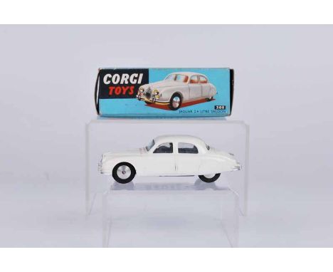 Corgi toys, 208 jaguar 2.4 litre saloon, boxed with leaflet