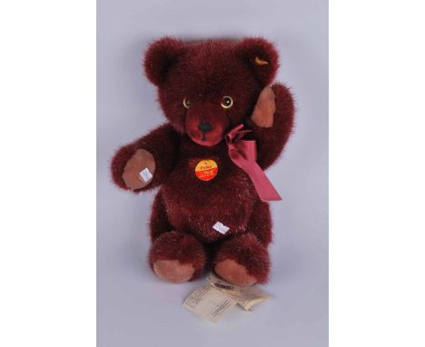 A Steiff purple teddy bear. Petsy