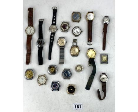 20 assorted gents dress watches inc. Accurist, Limit, Timex, Smiths Imperial etc