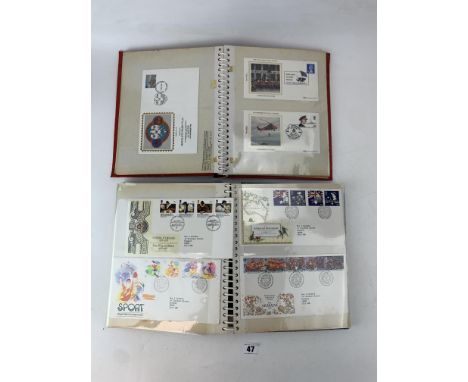 2 albums of assorted First Day Covers from 1960's - 90's