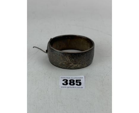 Silver bangle, w: 1.2 ozt