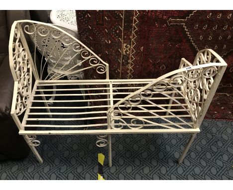 METAL GARDEN LOVE SEAT