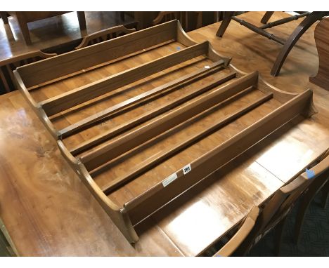 PAIR OF ERCOL PLATE RACKS