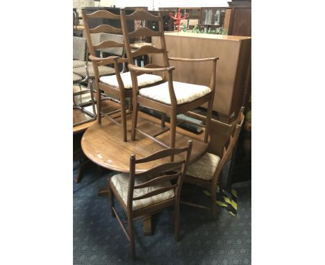 ERCOL DINING TABLE &amp; FOUR CHAIRS