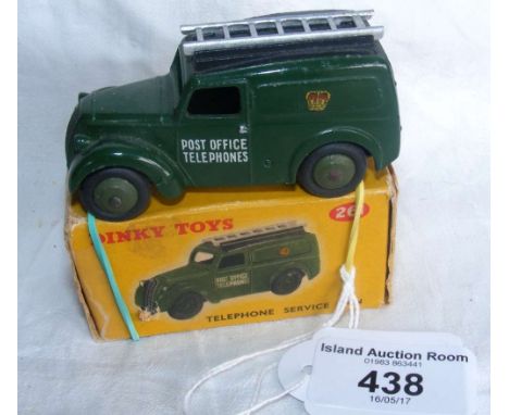 A boxed Dinky Toys No.261 Telephone Service Van in green