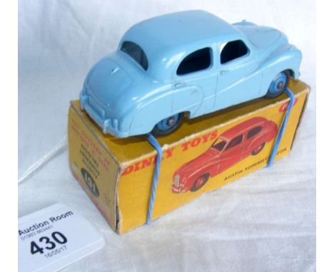 A boxed Dinky Toys No.161 Austin Somerset Saloon in pale blue