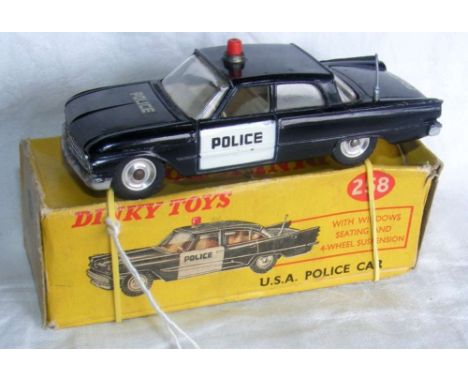 A boxed Dinky Toys No.258 Ford Fairlane USA Police Car