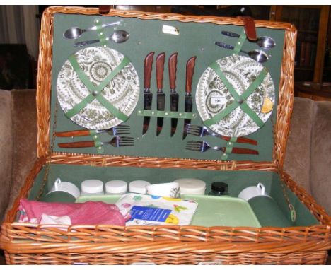 A fully fitted Brexton picnic hamper
