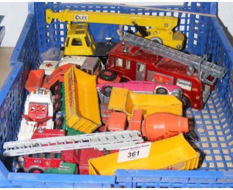 Selection of Dinky Toys, including Coles Hydra Mobile Crane Truck, etc.