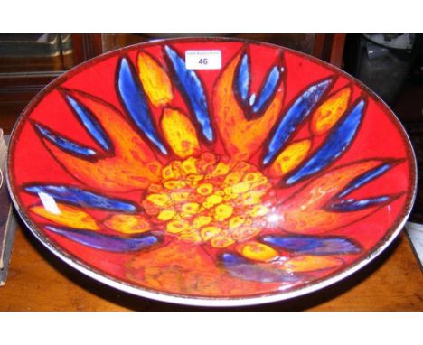 A 34cm diameter Poole Pottery bowl
