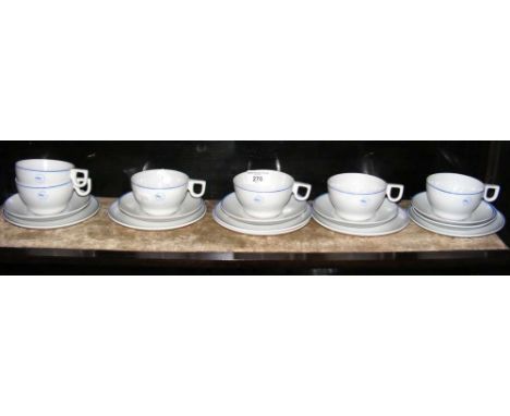 Selection of B.O.A.C. white cabin china by Copeland Spode - circa 1960