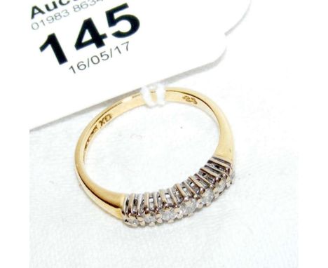 An 18ct yellow gold diamond eternity ring