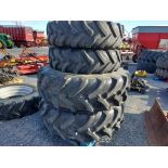Tires On Wheels 'Set of 4'