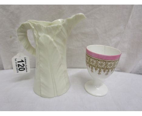 Early Royal Worcester jug &amp; Goose egg cup
