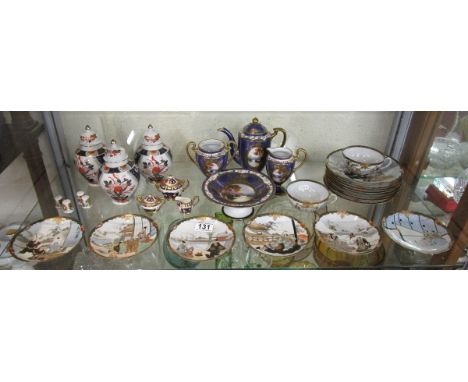 Shelf of Oriental china