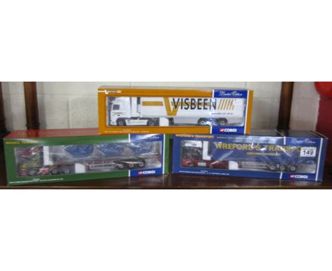 3 L/E boxed Corgi trucks