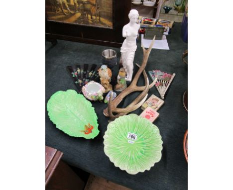 Collectables to include Carlton ware & antlers