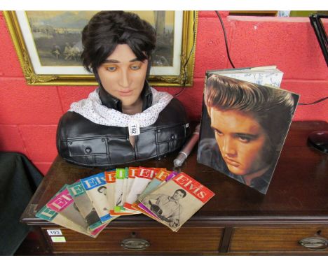 Elvis ephemera including working autonomous Elvis bust