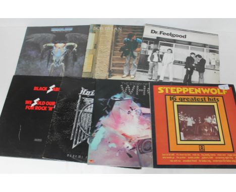 7x LPs comprising: Black Sabbath - We Sold Our Soul for Rock 'N' Roll, Hawkwind - Doremi Fasol Latido, The Who - The Story of