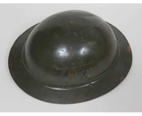 A British Army steel helmet 