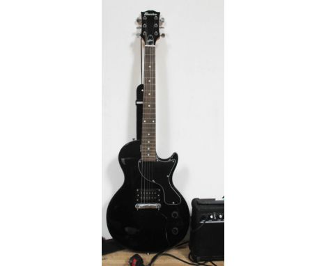 A Maestro (by Gibson) electric guitar and GM05 amplifier. 