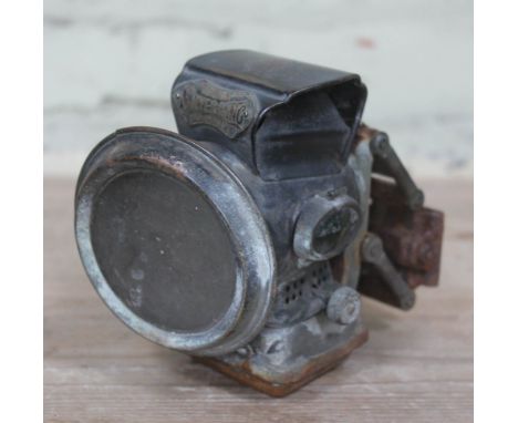 A Lucas Silver King bicycle lamp. 