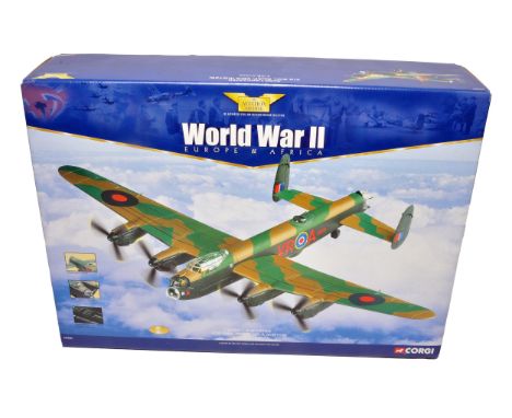 Corgi Aviation Archive die-cast model of the Avro Lancaster from the World War II Europe & Africa series. This model represen