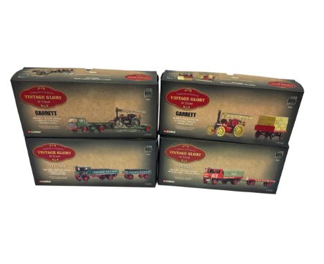 A group of 4 Corgi Classics die-cast model trucks from the Vintage Glory of Steam series, all limited editions. Models includ
