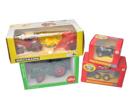Misc Farm models including Britains 1/32 Skid Steer and Quad Bike plus Action Force Set and Siku Tractor.