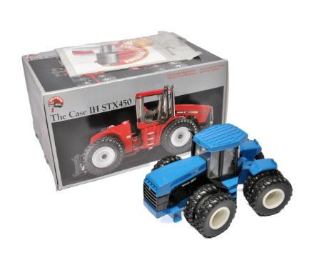 Ertl 1/32 farm model precision series issue comprising Case STX 450 Tractor, excellent in box, plus further Ertl New Holland 