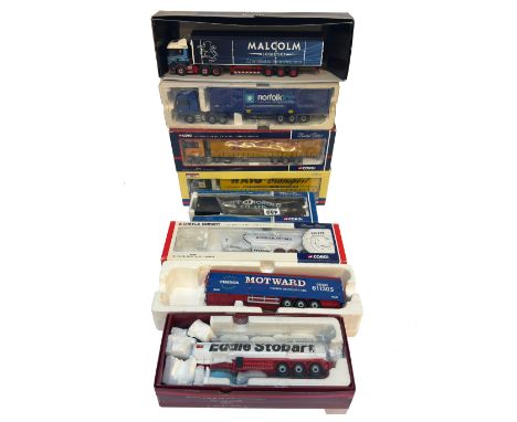 A group of Corgi Diecast Model Truck issues comprising various examples, as shown. Tractor trailer combinations and single tr