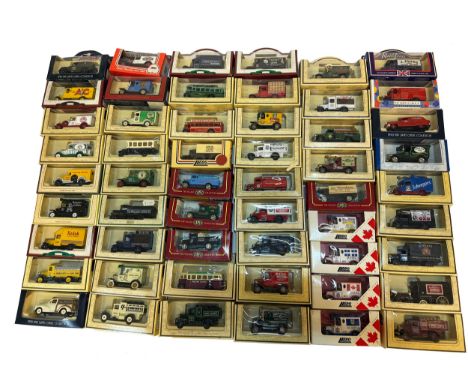 A group of approx 60 boxed Lledo Days Gone die-cast models, including a wide range of promotional and commemorative liveries.