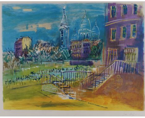 JEAN DUFY (FRENCH, 1888-1964)Montmartre signed and numbered 'Jean Dufy E.A. XXII/XXX' (in lower margin) lithograph in colours