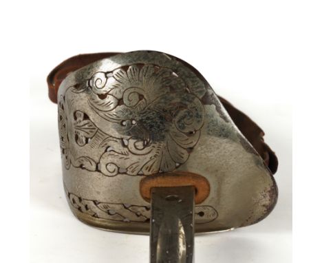 A GEORGE VI INFANTRY OFFICER'S SWORDWith brown leather scabbard, 102cm