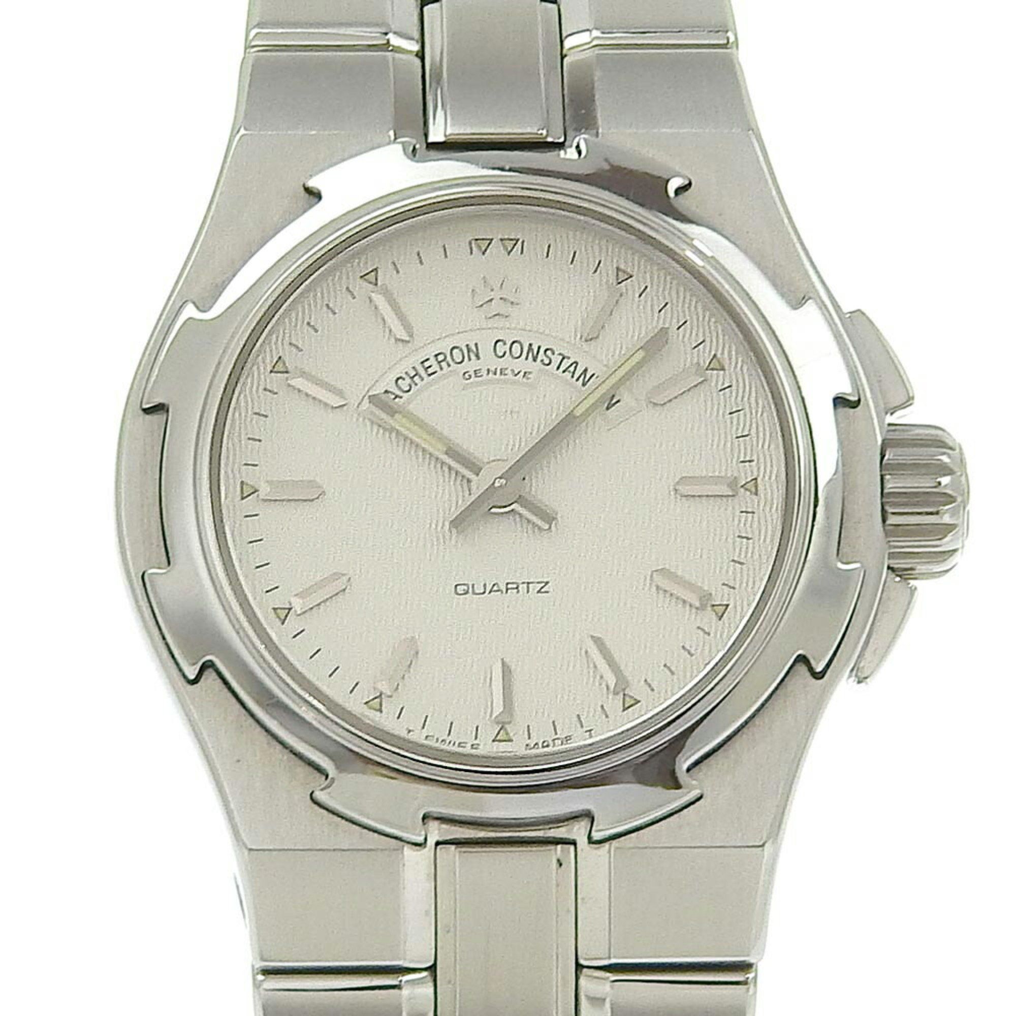 Vacheron Constantin Overseas Watch 16050/423A Stainless Steel Quartz Analog Display Silver Dial Ladi