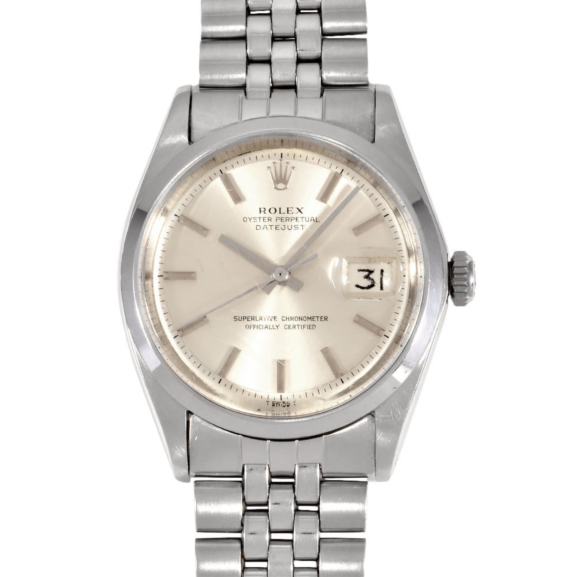 Rolex ROLEX 1600 Datejust 2 (manufactured in 1967) Automatic wristwatch, silver dial, men's