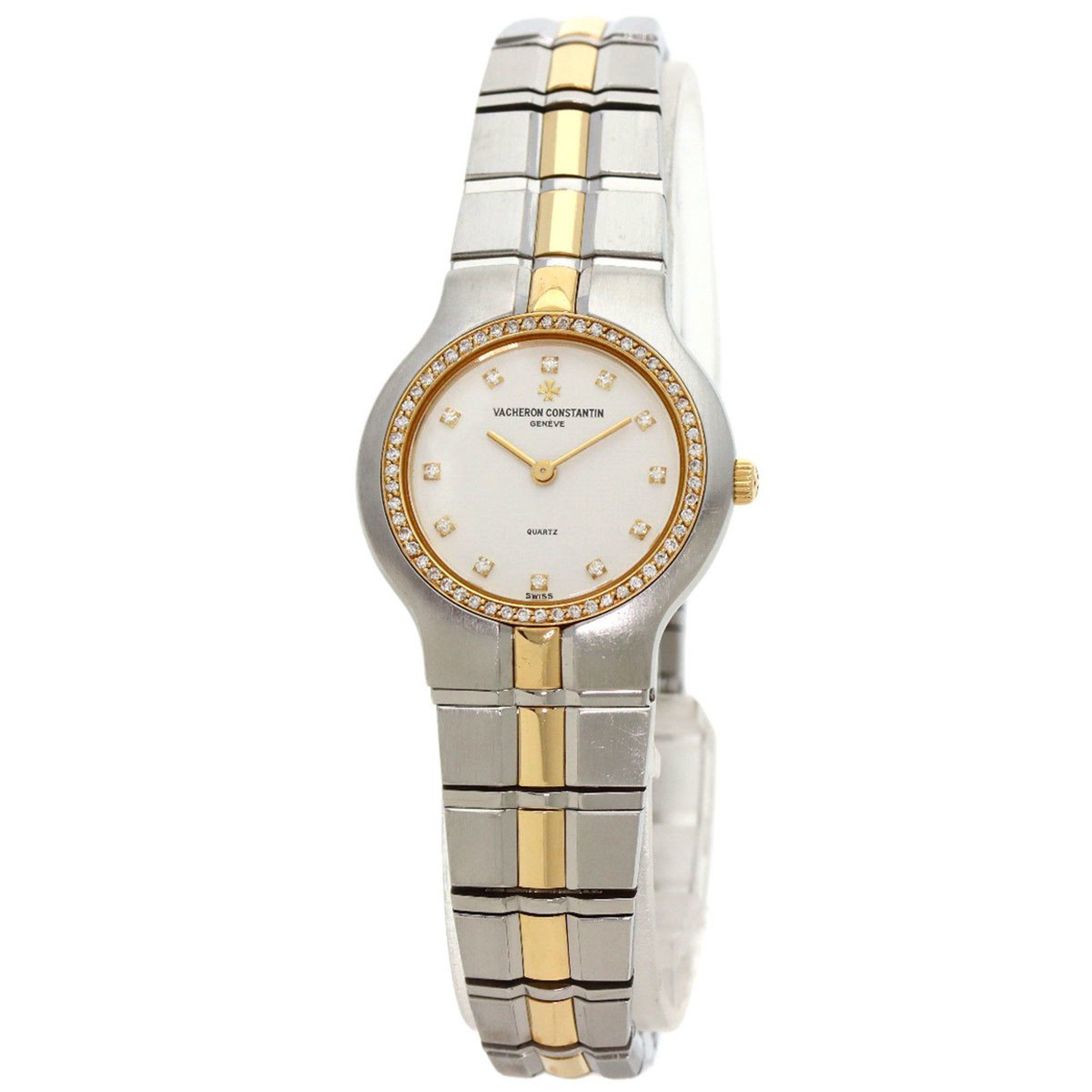 Vacheron Constantin 16514 967M Phidias Bezel 12P Diamond Watch Stainless Steel SSxK18YG Ladies VACHE