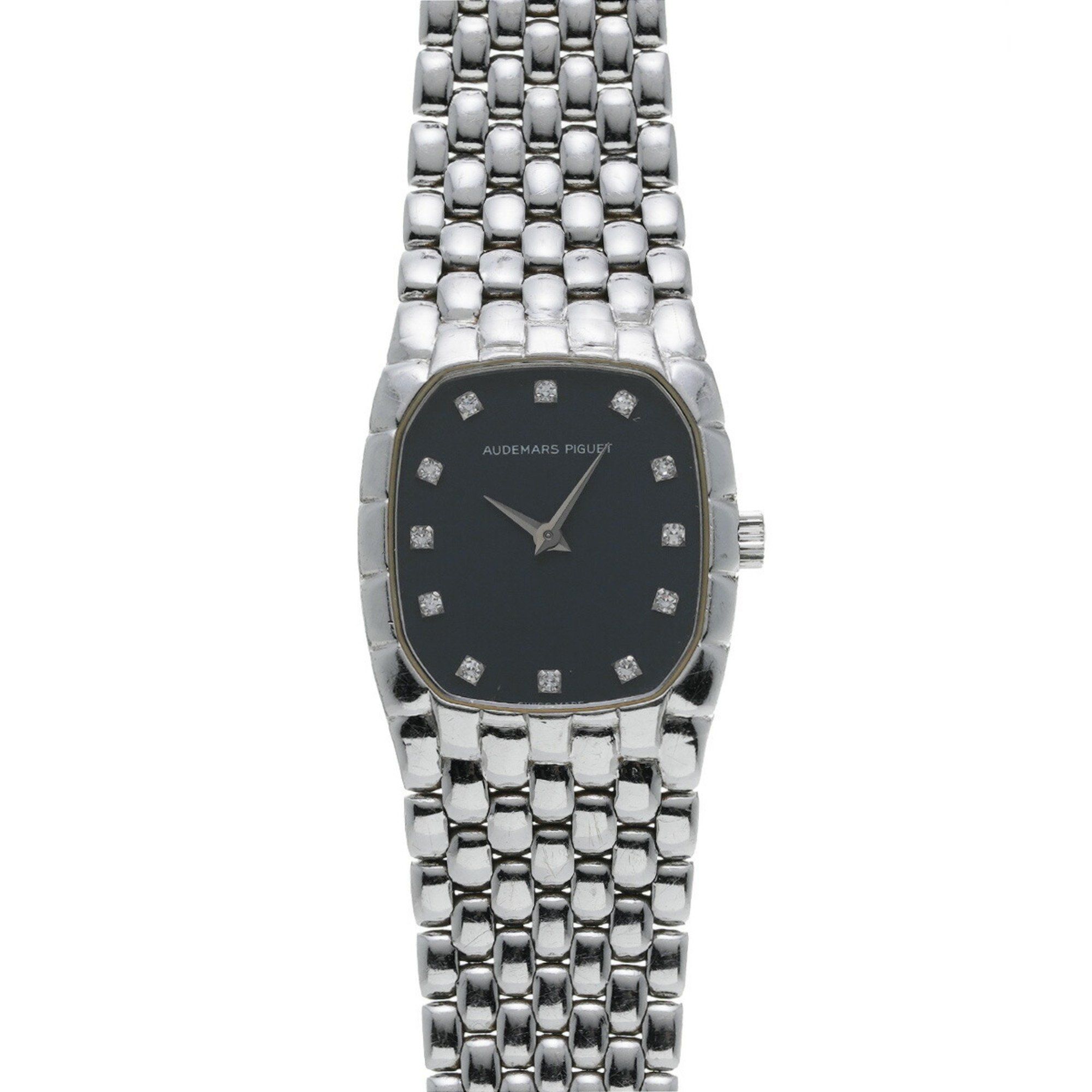 Audemars Piguet Men's Watch 12P Diamond Black/Diamond Manual Winding