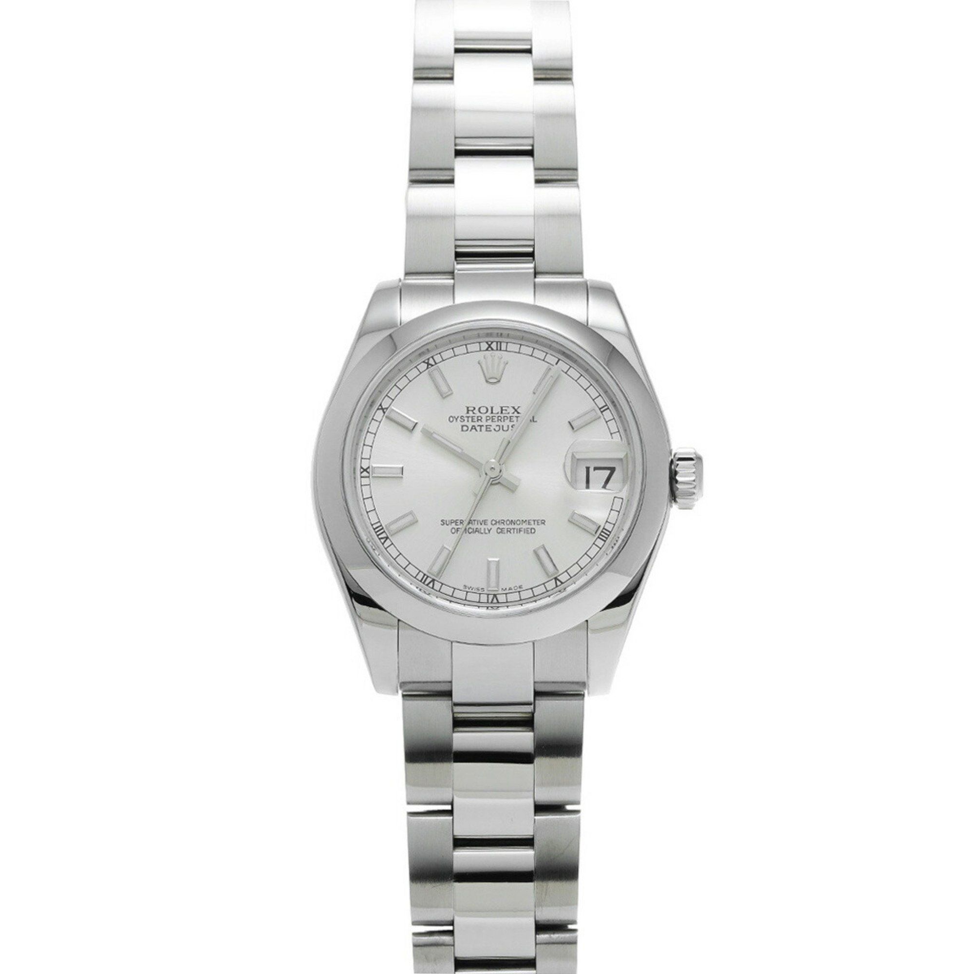 Rolex Datejust 178240 D serial number (manufactured around 2006) Silver Ladies watch Automatic windi
