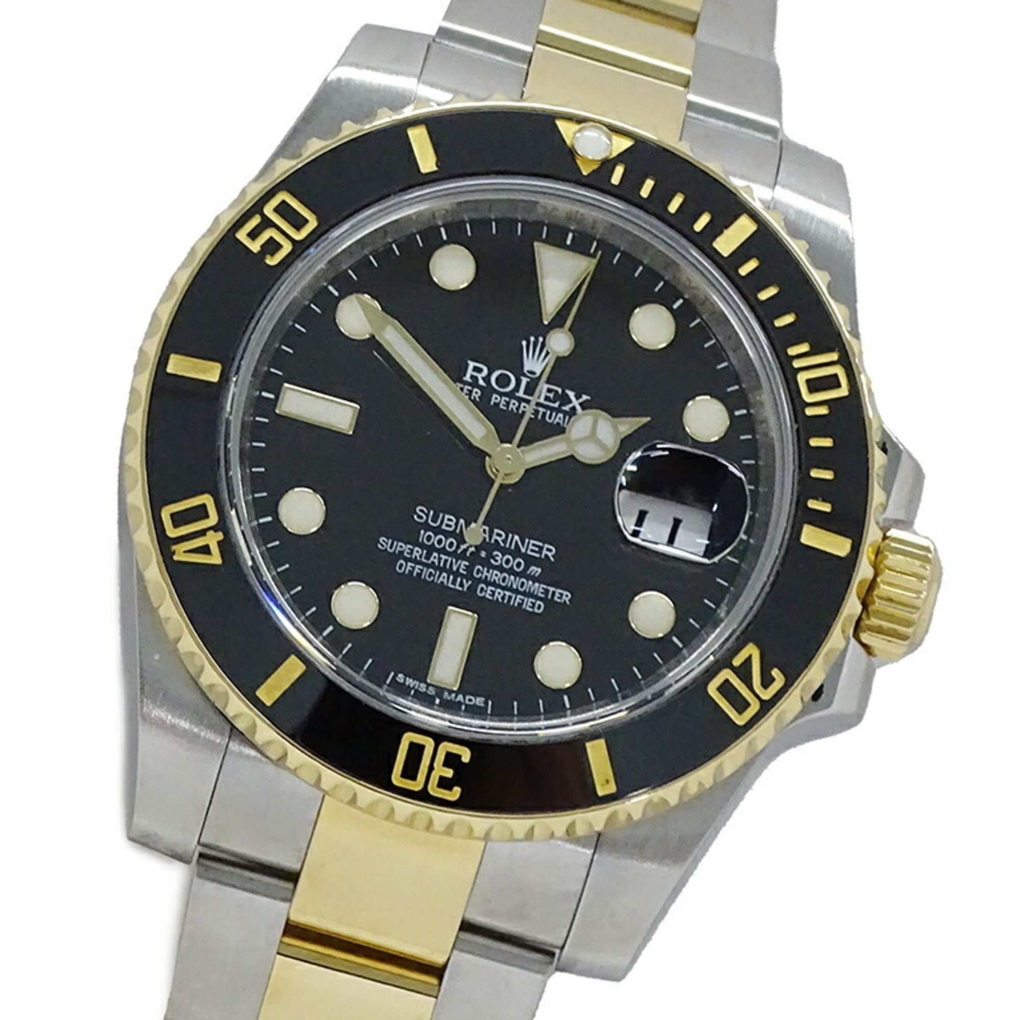 Rolex ROLEX Submariner Date 116613LN V-number watch Men's Automatic AT Stainless steel SS Gold YG Co